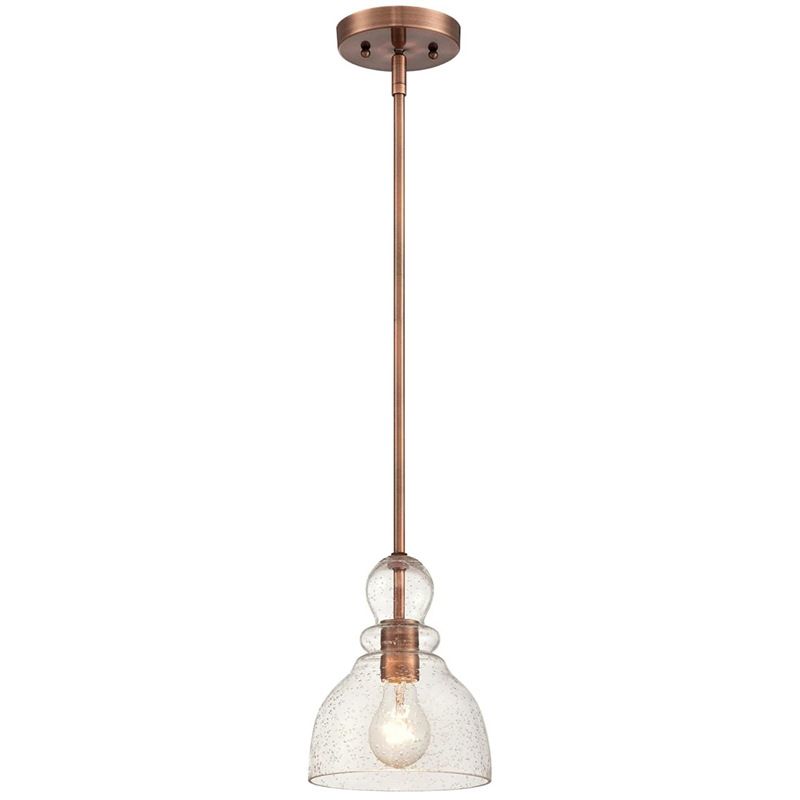 Lampada a sospensione a forma di zucca industriale Light a pendente in vetro a 1 bulbo per tara da pranzo