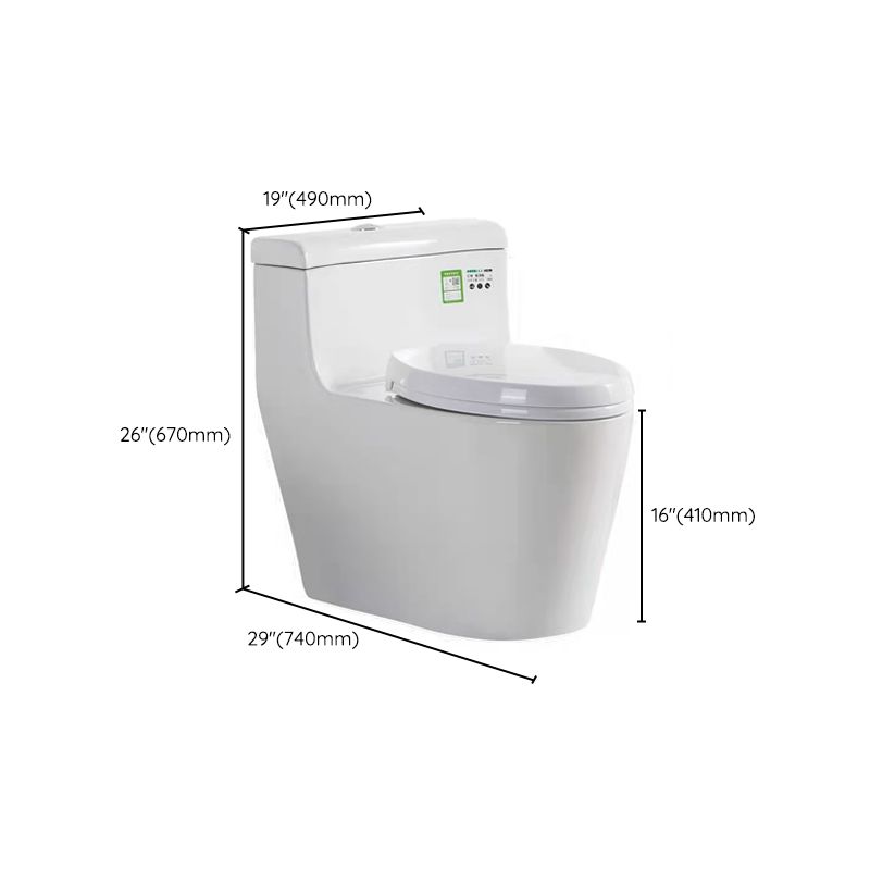 Modern Ceramic Siphon Jet Toilet Bowl Floor Mount Flush Toilet with Toilet Seat