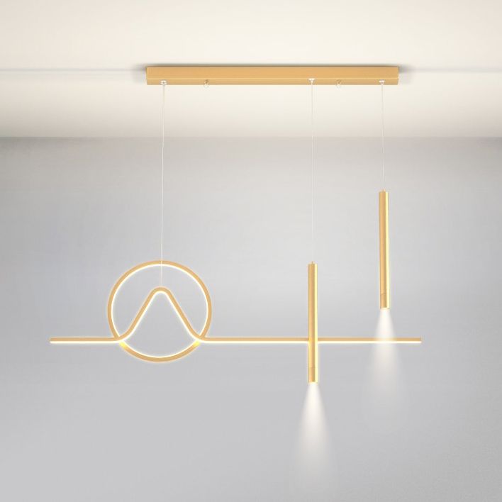 Lampade sospese geometriche Luci a sospensione da cucina contemporanea Metal