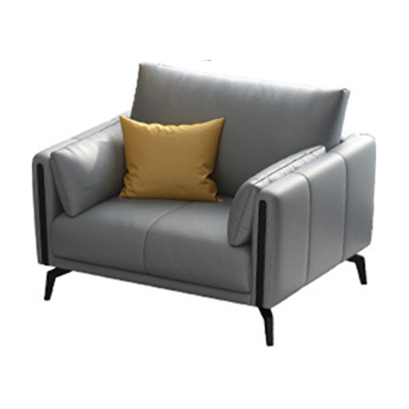 Setfee de manchas grises Settee Sofá de brazo cuadrado