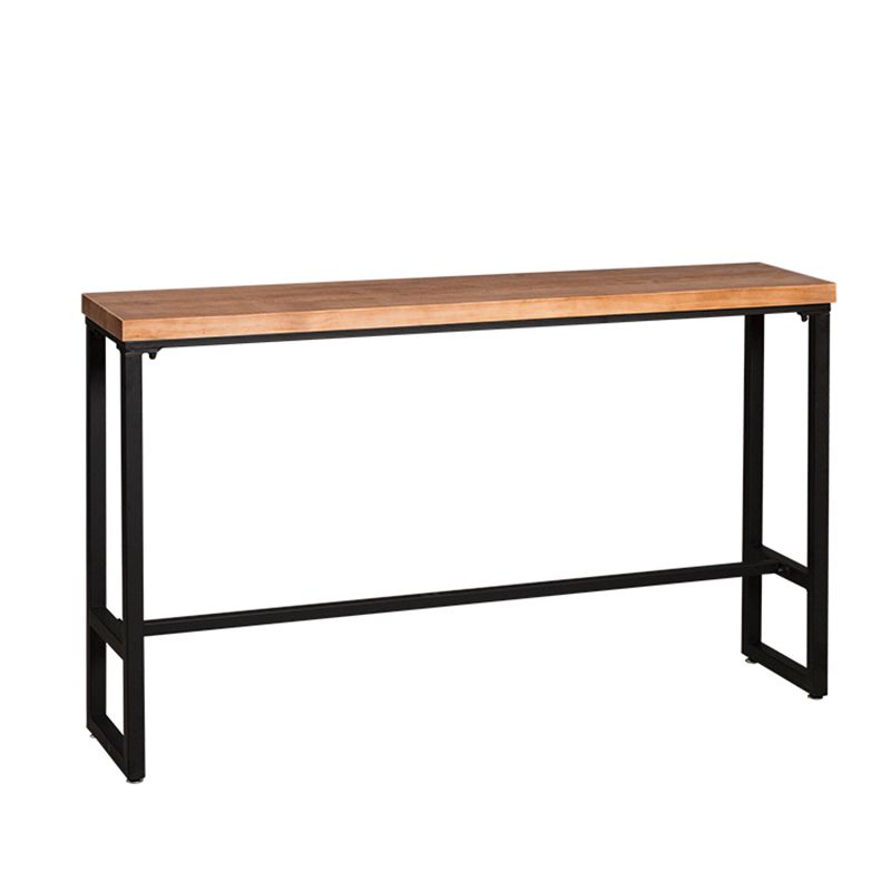 Contemporary Rectangle Bar Set 1/5 Pieces Solid Wood Pub Dining Set for Dining Room