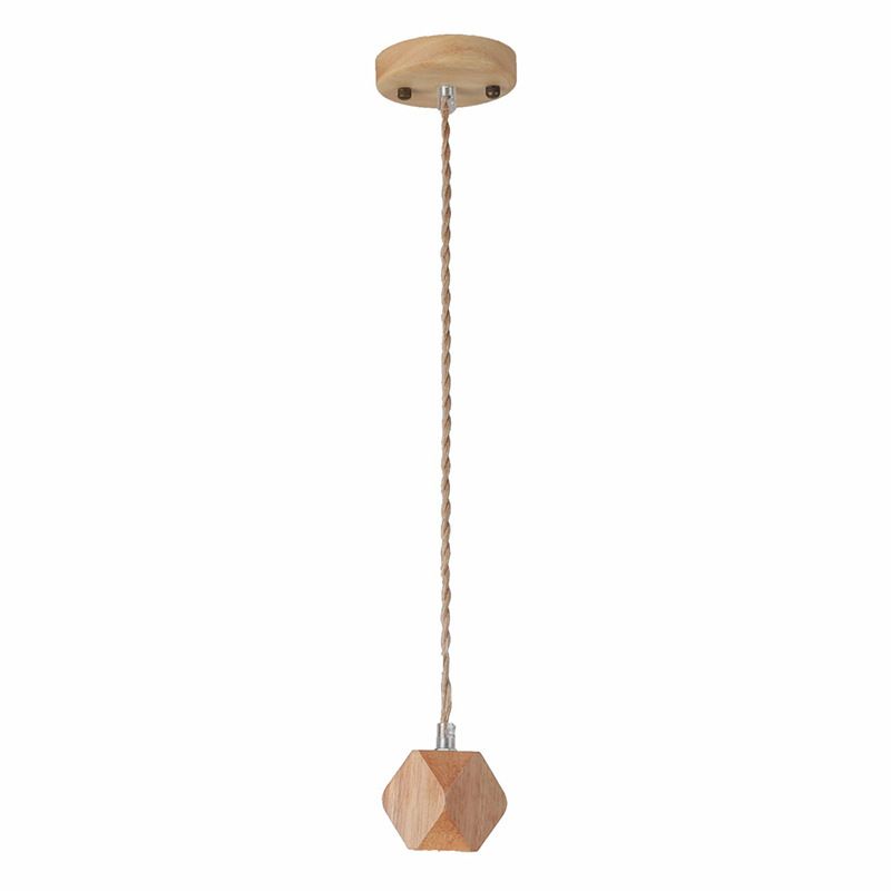 Offene Glühbirne hängende Licht nach unten Licht Holzhängung Licht für Wohnzimmer Schlafzimmer