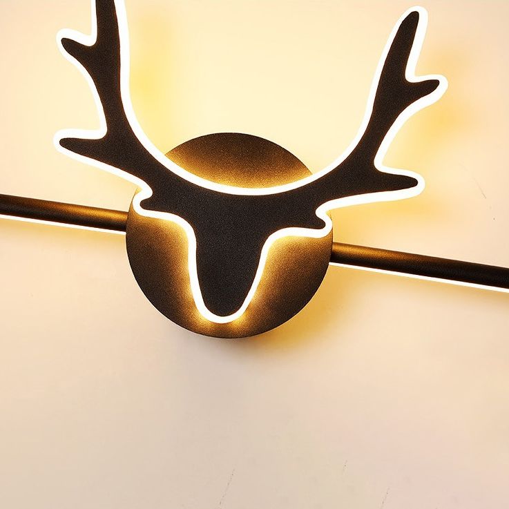 Antlers LED Mirror Front Light Modern Simple Vanity Light with Acrylic Shade for Bathroom