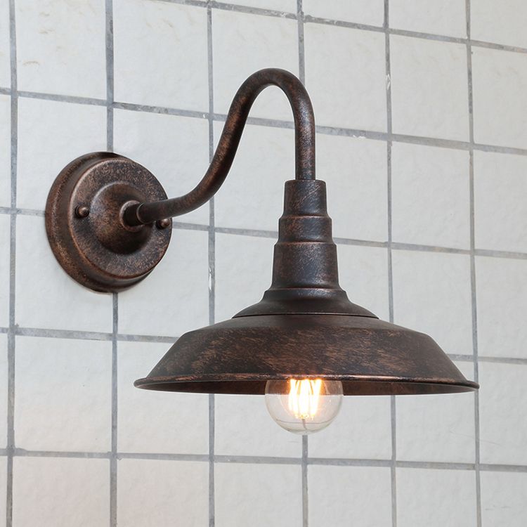 Metal Barn Wall Sconce Lighting Industrial Style 1 Light Wall Lamps