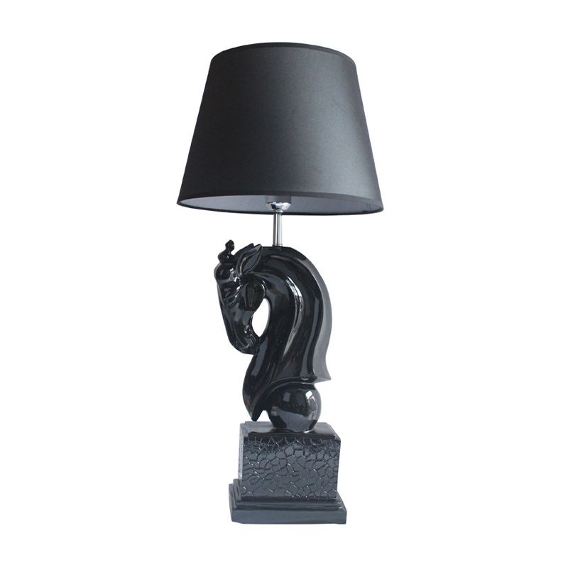 Résine noire / blanc lampe de la lampe de carreau de masse simple