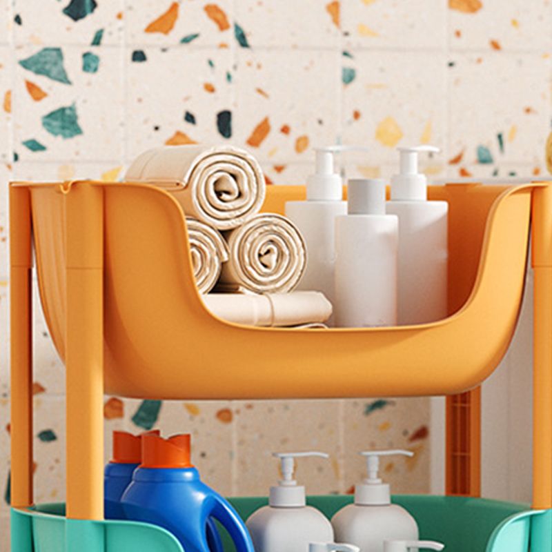 Contemporary Plastic Bookcase Standard Open Back Bookshelf with Shelves