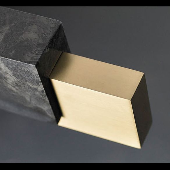 Isola rettangolare in marmo Luce Minimalista Minimalista Sospensione Apparecchiatura per la cena