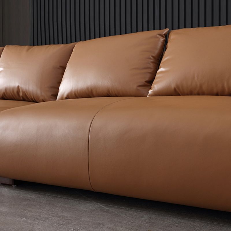 Contemporary Standard Sofa Pillow Top Arm Bench Seating with Pillows