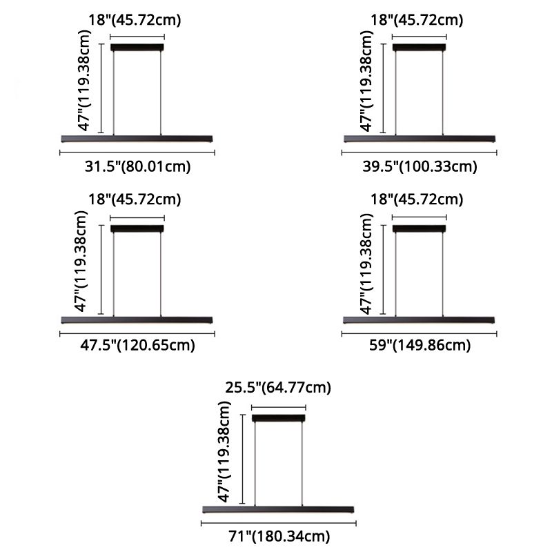 Estilo minimalista moderno Flexión de iluminación de aleación de aluminio LED Light Light Light Light