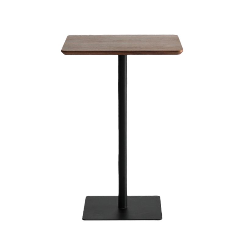 42-inch Height Bar Table Industrial Style Pub Table with Wood Top for Dining Room