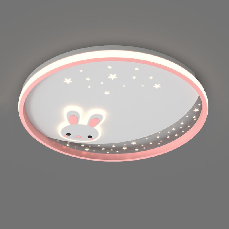 Kids Style Unique Shape Ceiling Fixtures Metal 2 Light Ceiling Mounted Lights