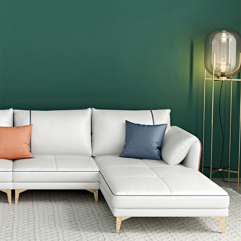 Modern Pillow Back Sectional Pillow Top Arm 4-seater Sectional