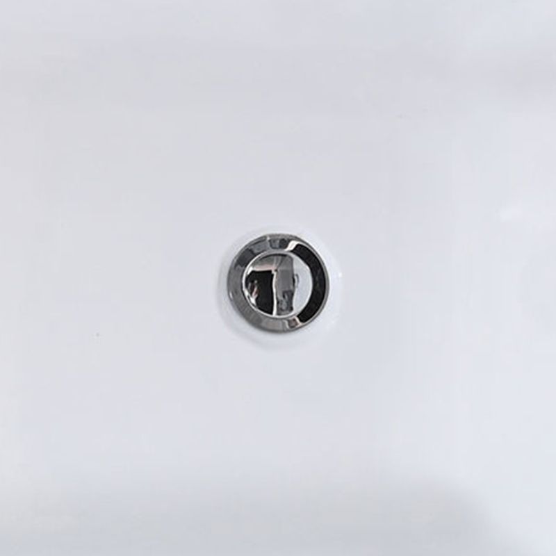 Freestanding Acrylic Bathtub Modern Stand Alone Soaking Tub with  Pop-up Drain