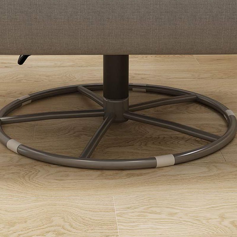 Square Arm Swivel Chair Leather/Linen Accent Chair for Apartment