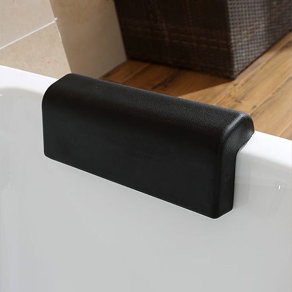 Back to Wall Soaking Bathtub Modern Rectangular Antique Finish Tub