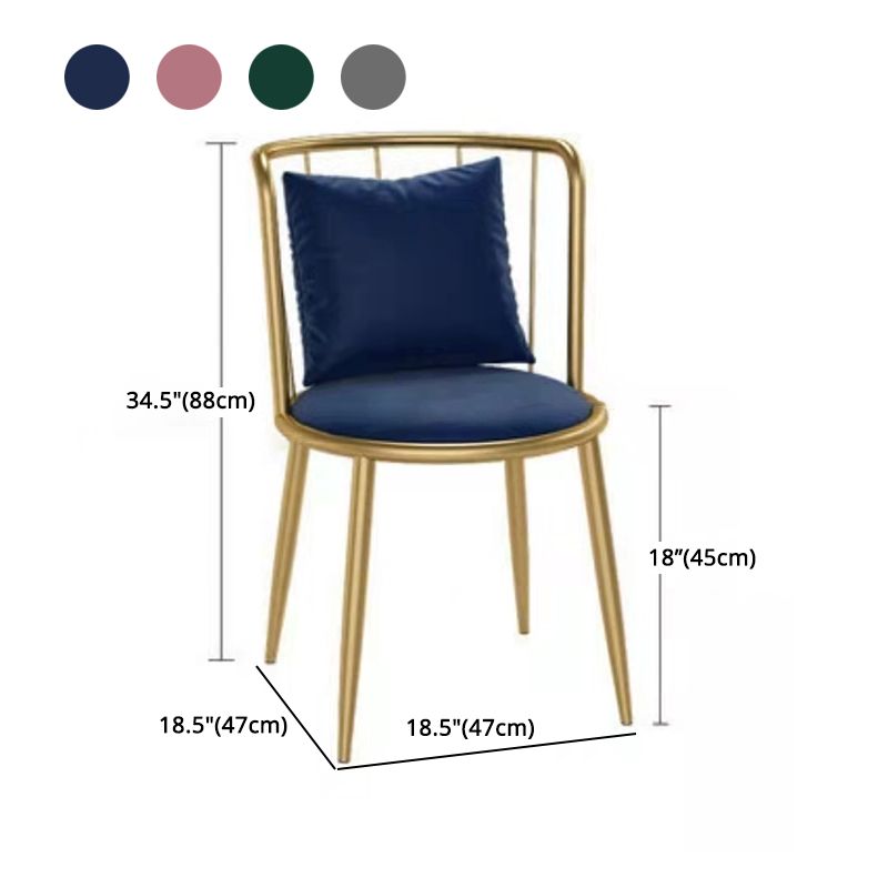 1/3 Pcs Metal Glam Dining Room Set with Round Table and Pedestal Base Dining Set