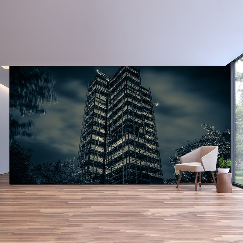Construction Mural Wallpaper Mildew Resistant Modern Living Room Decoration