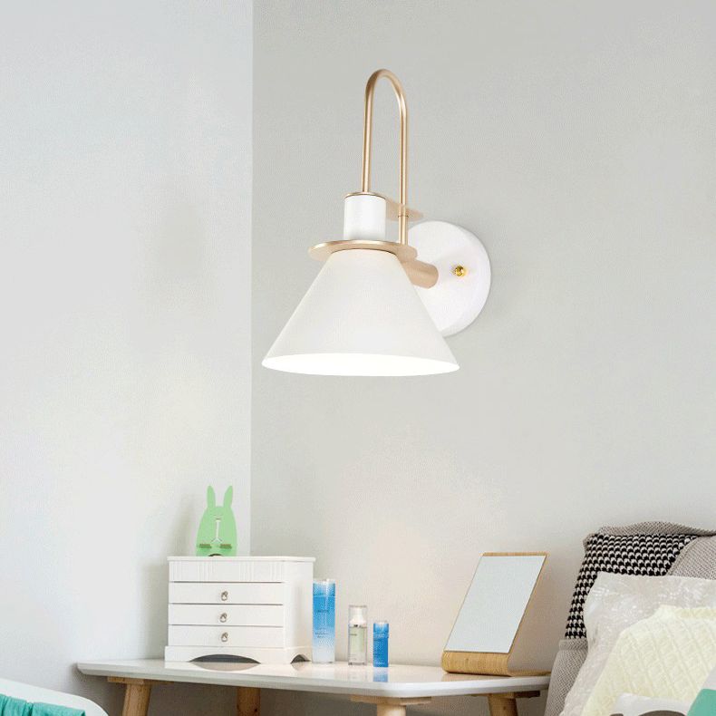 6 couilles lampe à paroi macaron en option unique Bulbe de style nordique Nordic Cone Light pour le couloir de la chambre à coucher