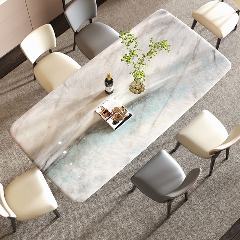 Rectangle Dinner Table Contemporary Pedestal Dining Room Table