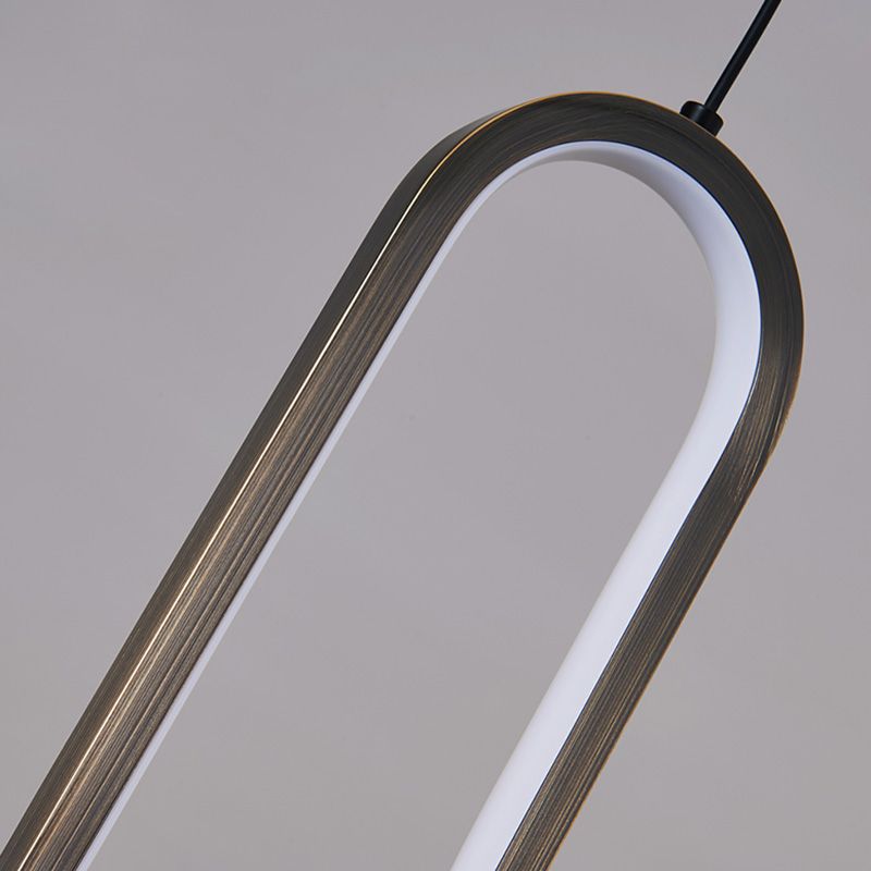 Assayeurs d'éclairage de pendentif géométrique lampe à suspension LED moderne avec une teinte acrylique blanche