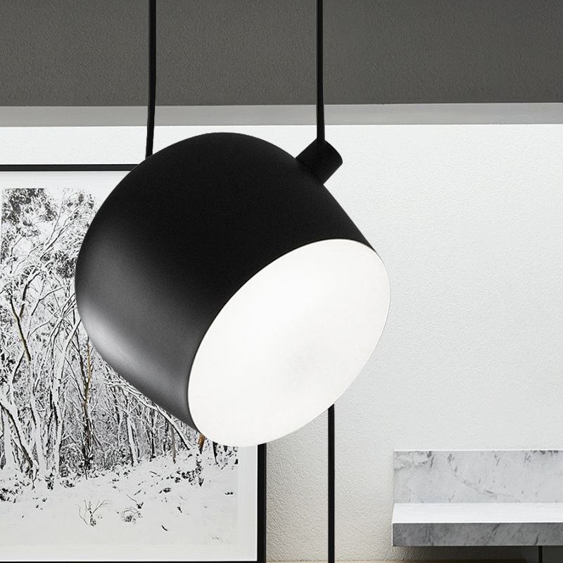 Beker woonkamer ophanging licht metaal moderne stijl monochrome hanglamp