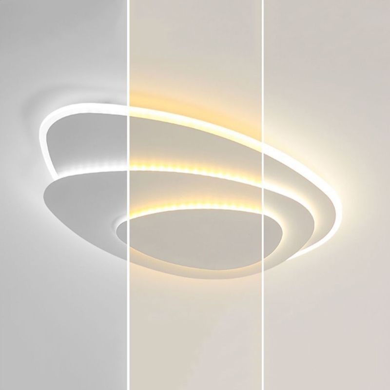 White LED Flush Mount Lighting Modernism Ceiling Light for Foyer