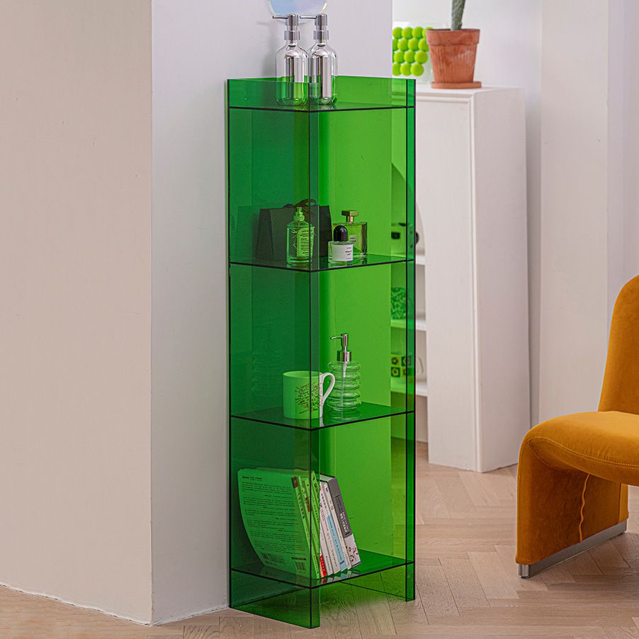 Scandinavian Style Bookshelf 9.84"W Closed Back Bookcase for Home Office Study Room