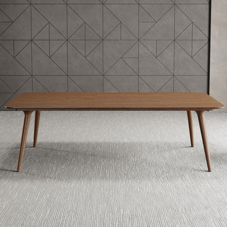 Pine Wood Top Dining Table Contemporary Dining Table with 4 Legs