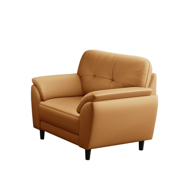 31.49" H Pillow Top Arm Sofa Brown Contemporary Standard Sofa