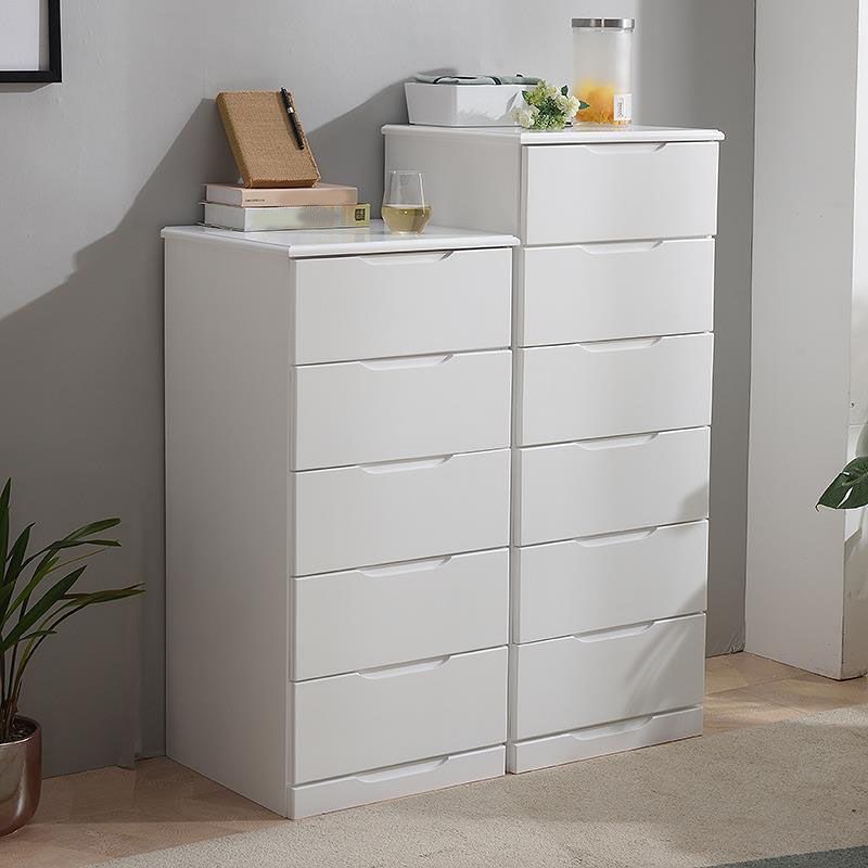 Contemporary Bedroom Storage Chest Wooden Chest with Drawers