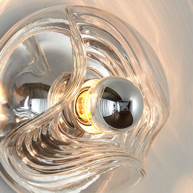 Contemporary Glass Shade Wall Lighting Ideas 1-Light Wall Sconce Lighting
