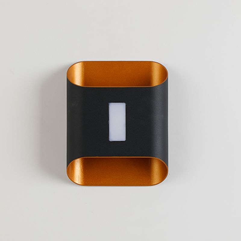 Metal Square Shape Wall Lights Modern Style 3 Light Wall Mount Fixture for Living Room