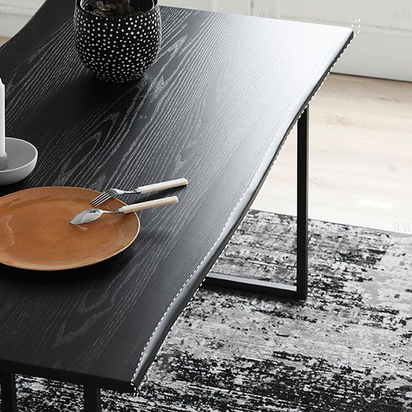 Modern 1/2 Pieces Dining Set Rectangle Wood Dining Table for Living Room