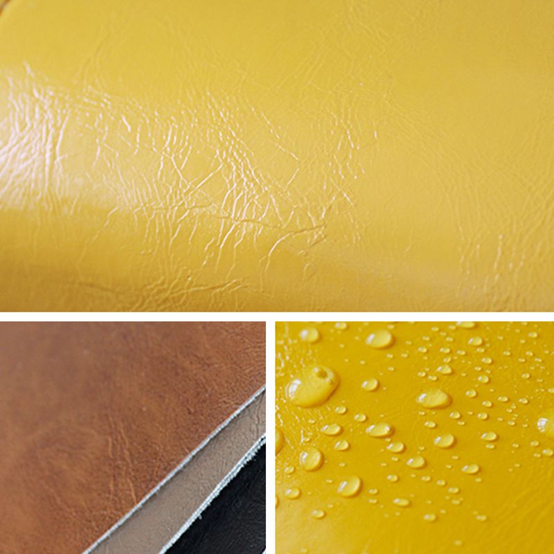 Traditional Faux Leather Ottoman Plian Tufted Nailhead Trim Rectangle Ottoman with Storage