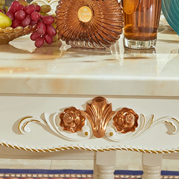 Solid Wood Base Dining Collection Rectangle Dining Table for Dining Room