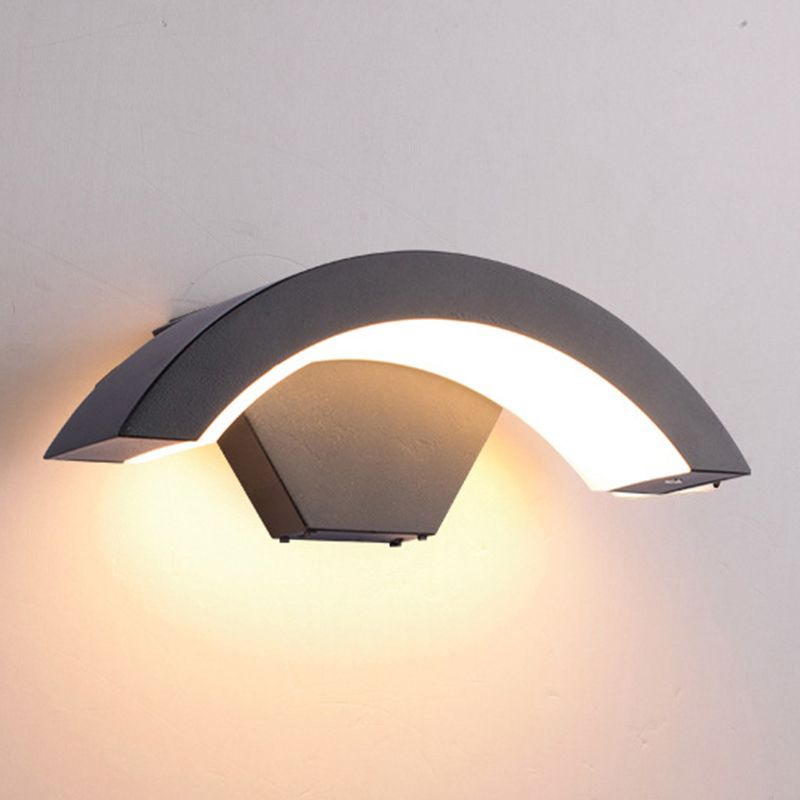 Curve Wall Light Sponce Modern Minimalist Style Fonces de aluminio
