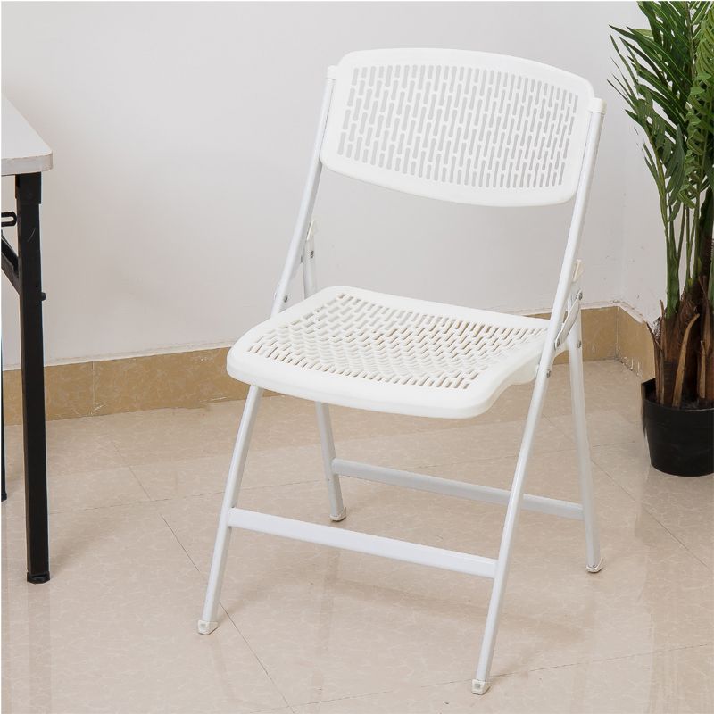 Modern Armless Conference Chair Plastic No Wheels Office Chair