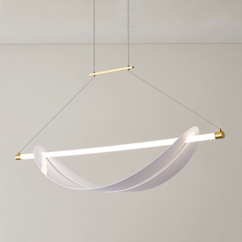 1-Light Geometric Island Pendant Lights Modern Metal Island Pendant Lighting