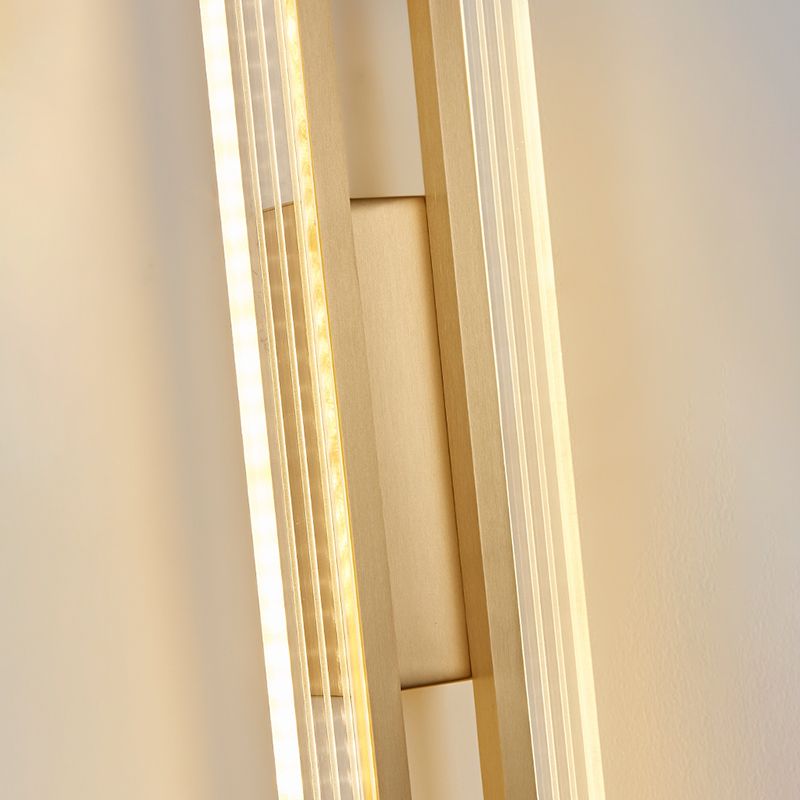 2-Light Linear Wall Light Modern Metal Wall Lights for Living Room