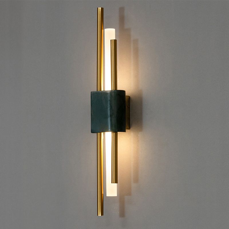 Contemporary Green/White LED Shaded Metallic Wall Mounted for Bedroom