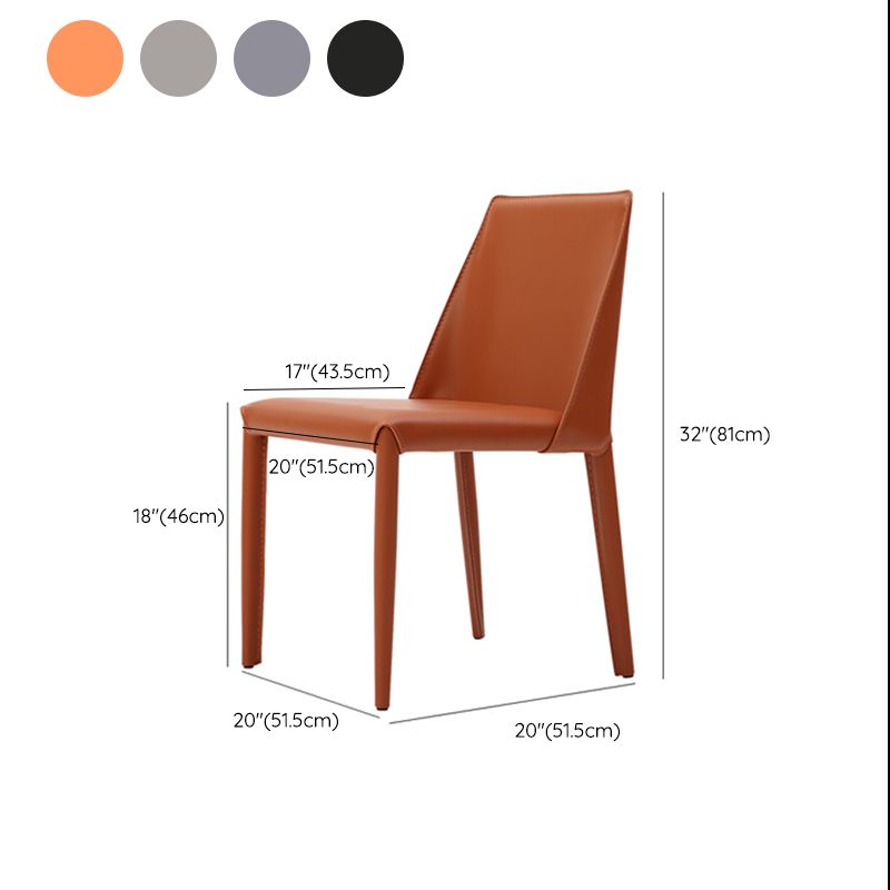 Contemporary Indoor Kitchen Chair Faux Leather Dining Side Chair
