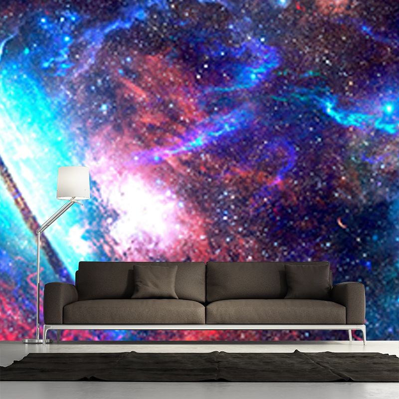 Room Wall Mural Wallpaper Novelty Universe Mildew Resistant Wall Decor