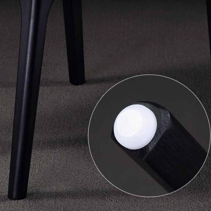 Contemporary Dining Chairs Upholstered Chairs with Wood Base