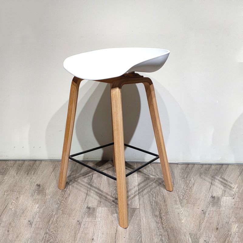 Sgabello da bar per interni con sgabello in legno massiccio contemporaneo con corda per cucina