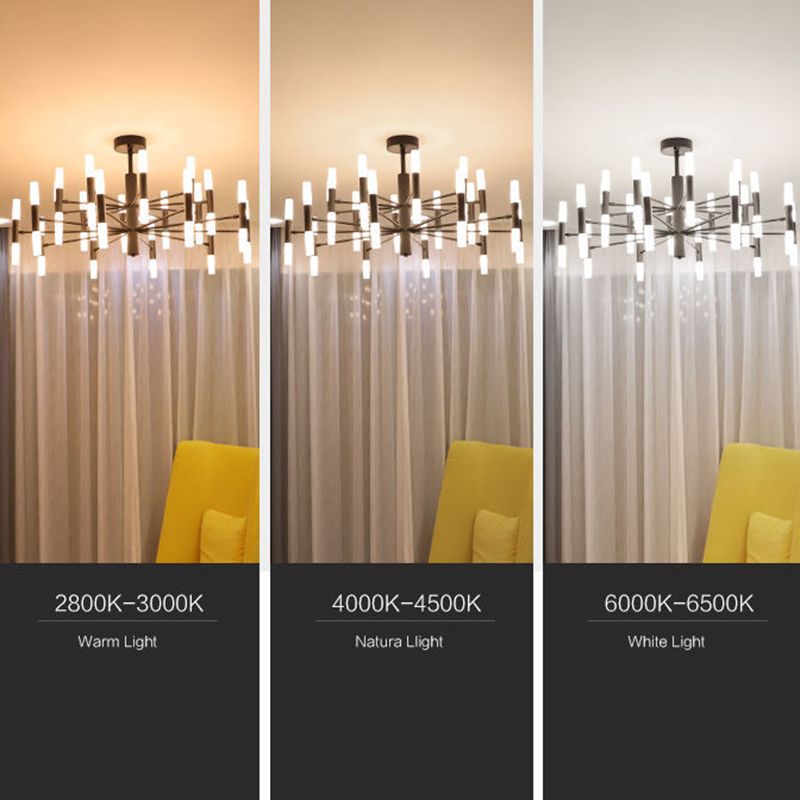 Acryl cilindrische hanger kroonluchter modern-stijl hangende kroonluchter voor woonkamer