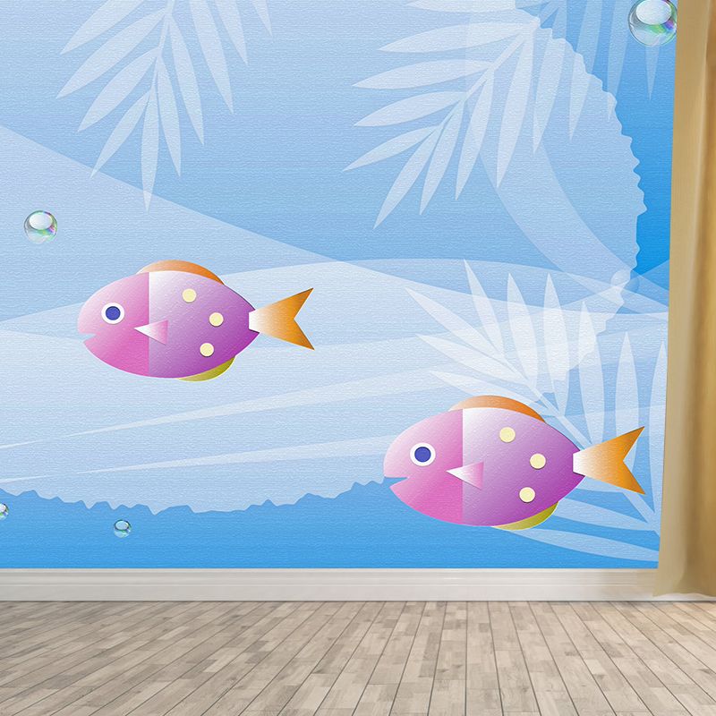 Decorative Illustration Mural Wallpaper Sea World Indoor Wall Mural