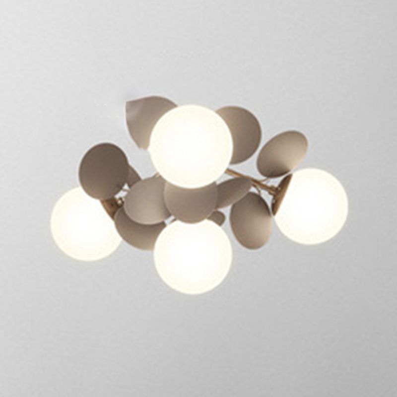 Burbujas de la sala de estar del techo montado en el techo de vidrio semi iluminación de semi montura