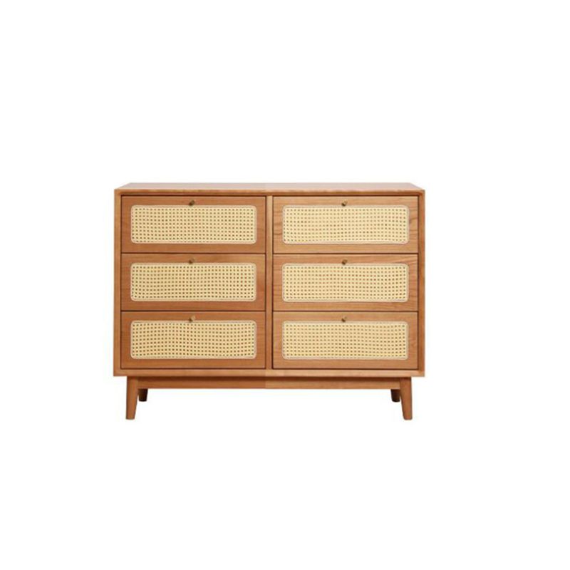 Contemporary Chest Rectangle Pine with Drawer Knobs Straight Legs Accent Chest