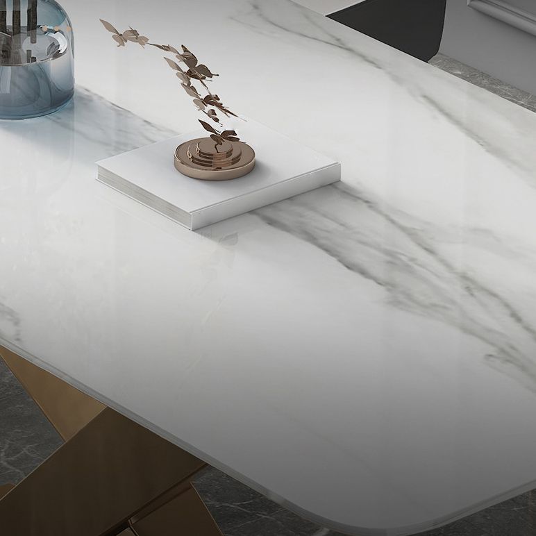 Glam Sintered Stone Dining Set 1/2/5/7 Pieces Dining Set for Dining Areas