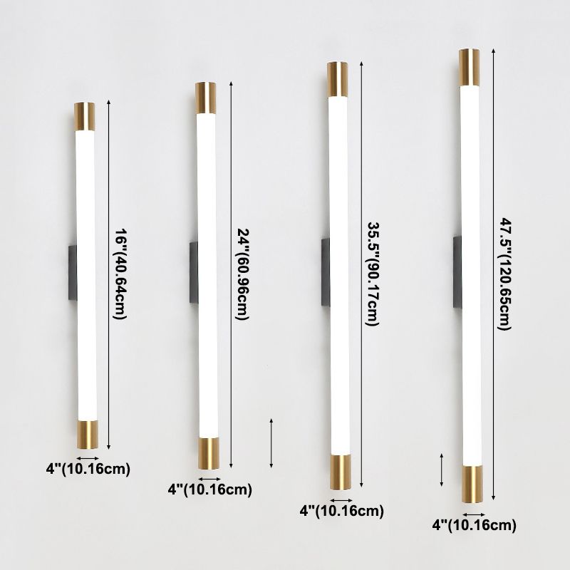 Acrylic Linear Wall Lamp Sconce Modern Sconce Light Fixture for Bathroom